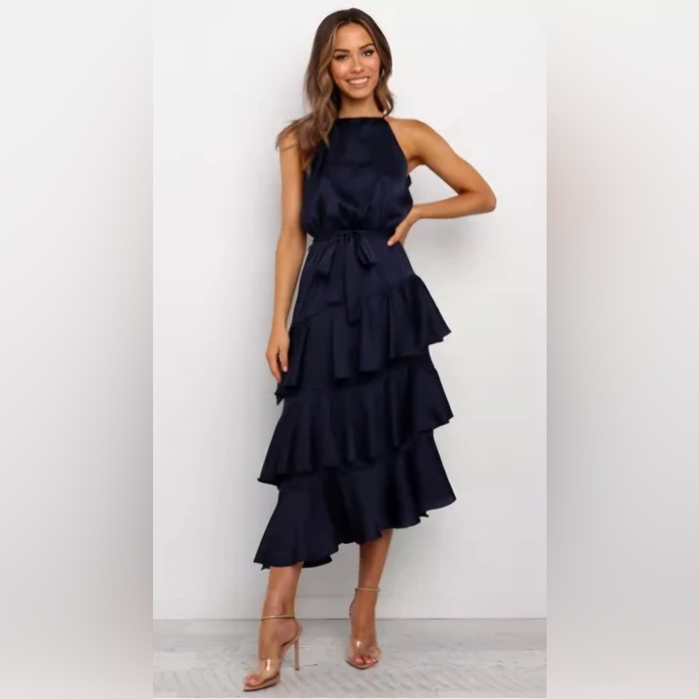 Seychelle Asymmetric Tiered Dress